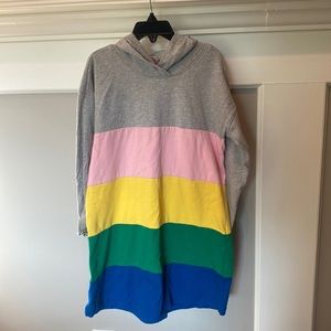 Hanna Andersson color block hooded dress. Size 120cm/US 6-7